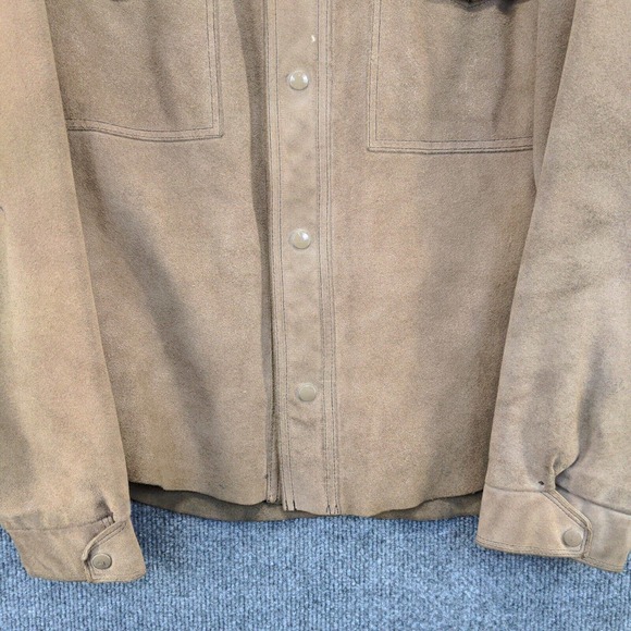 Robert Lewis Men's Weather Wear Leather Jacket Tan 40 Vintage - Picture 4 of 13